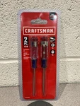 Craftsman Piece Screwdrivers Set 2.5" 60MM Steal Blades. Fixed Price $13.49.