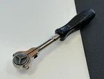 Snap On Tools Usa TM737 1/4" Drive Black Hard Handle Roto Swivel Head Ratchet. Fixed Price $142.49.