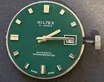 Vintage Hiltex Men's Automatic Watch Movement Parts/repair Green Dial 21J Swiss. Fixed Price $19.95.