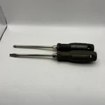 Set Of Masterforce Screwdrivers S2 Phillips Flathead Rubber Handle. Fixed Price $9.99.