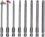 8PC Torx Screwdriver Bits 1/4 Inch Hex Shank T8-T40 Electric Magnetic Star. Fixed Price $9.38.