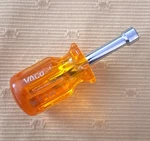 Nice! Vintage Vaco Tools Usa SS8 1/4 Stubby Nut Driver Amber Handle Hollow Shaft. Fixed Price $9.95.
