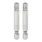 Harfington 2PCS Security Torx Bit 1/4" Hex Shank 2" Long T35, Silver Tone. Fixed Price $9.96.