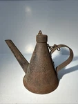 Antique Mid 18TH Century Steel Miners Oil Lamp Chain Hook Wall Pittsburgh. Fixed Price $155.00.