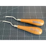 Vintage Wood Handle Latch Hooks Lee Wards England Rug Making Tool Set Of 2. Fixed Price $10.00.