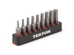Tekton 1/4 Inch Hex Bit Set With Rail, 9-PIECE (2-6 Mm) DZX93002. Fixed Price $10.60.