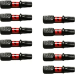 50 Pc T25 Torx Star 6 Point T-25 Black High Torque Impact Screwdriver Insert Bit. Fixed Price $32.99.