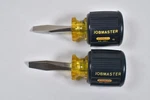 2X Stanley Jobmaster Short Stubby Slotted Flat Screwdrivers Rubber Grip Usa. Fixed Price $16.00.