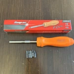 Snap On Tools Usa New Orange Hard Handle Ratcheting Screwdriver SSDMR4B. Fixed Price $97.00.