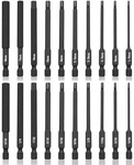 Nauix 20PCS Hex Head Drill Bit Set S2 Steel Magnetic Sae Metric 1/4" Shank. Fixed Price $28.99.