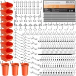 330PCS Upgraded Accessories Organizer Kit, Hooks Assortment W. Fixed Price $49.70.