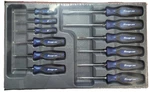 New Snap-on SGDXW120BMB 12PC Soft Grip Combination Screwdriver Set Midnight Blue. Fixed Price $259.99.