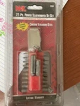 Mit 2938 22PC Power Screwdriver Bit Set Chrome Plated Steel. Fixed Price $21.95.