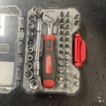 Hyper Tough 40-PIECE Ratchet & Bit Set W Case 1/4"-DRIVE 3"-EXTENSION Bar Sokets. Fixed Price $15.99.