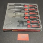 Snap-on Tools Usa New Red 6PC Soft Grip Mixed Screwdriver Set SGDX60BR. Fixed Price $160.00.