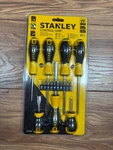 Stanley New Control-grip 17 Piece Screwdriver SET--STHT66598. Fixed Price $17.50.