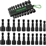 Swanlake 20PCS Power Nut Driver Set For Impact Drill, 1/4 Hex Head Bit.... Fixed Price $16.99.