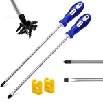 2-PACK 12-INCH Slotted & Phillips Screwdriver Set, Mixed Pack, Blue. Fixed Price $16.57.