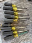 Lot Of 10 Klein Tools Screwdrivers. Fixed Price $57.82.