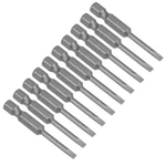 Uxcell 10 Pcs 3MM Slotted Tip Magnetic Flat Head Screwdriver Bits 1/4 Inch He.... Fixed Price $17.18.