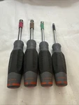 Proto Usa 4 Piece Hollow Shaft Sae Nut Driver Set 3/16 - 1/2 Soft Grip Handles. Fixed Price $22.00.