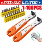 Ratcheting Right Angle Screwdriver Hex 90 Degree Offset + 10PC Bits Set!. Fixed Price $450.59.