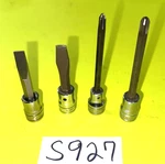 Snap-on Tools 4 Piece 3/8 Standard Flat Tip & Long Phillips Socket Drivers. Fixed Price $95.00.