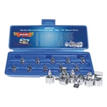 Vim Tools SFP10 Piece 1/4" Square Drive Stubby Flat And Phillips Set. Fixed Price $44.60.