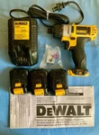 Dewalt Dcf 610 12V Cordless Driver Set W/ 3 Batteries, Charger, Manual & Bag. Fixed Price $65.00.