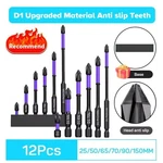 6/12PCS Magnetic Phillips Impact Screwdriver Bits Shockproof Alloy Steel Tool. Fixed Price $19.90.