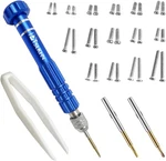 Ptslkhn Eye Glass Repairing Kit, S2 Steel Screwdriver With 15 Types Of Screws,. Fixed Price $7.01.