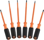 Klein Tools Screwdriver Set, 1000V Insulated, 6-PIECE, 85076INSR. Fixed Price $25.58.