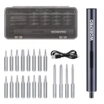 Workpro 22PC Mini Precision Electric Screwdriver Set S2 Steel Bit Led Light. Fixed Price $35.99.