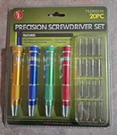 20-PIECE Precision Screwdriver Set 7528SD20 New. Fixed Price $15.00.