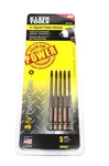 Klein Tools 5 Pack #1 Square Power Drivers 3-1/2'' Impact Rated "made Usa". Fixed Price $17.00.