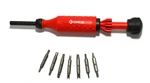Groz 15-IN-1 Screwdriver Set W/ Retractable Bit Cartridge, Palm Saver Cap. Fixed Price $41.23.