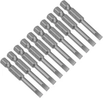 10 Pcs 4MM Slotted Tip Magnetic Flat Head Screwdriver Bits, 1/4 Inch Hex Shank. Fixed Price $18.99.