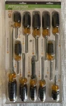 Pittsburgh Cushion Screwdriver Set 12 Piece Has Ribbed Comfort. Fixed Price $22.25.
