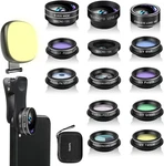 Godefa Camera Kit, 14 In Lenses With Selfie Light For Iphone 13. Fixed Price $36.00.