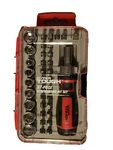 New 37-PIECE Ratcheting Screwdriver Socket & Bit Set Sae Metric Adaptor. Fixed Price $15.99.