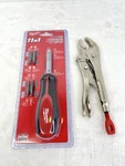 Milwaukee Hand Tool 7 Curved Jaw Locking Pliers + 11 Multi Bit Driver New. Fixed Price $28.75.