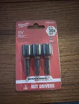 Milwaukee 49-66-4526 Shockwave 7/16-BY-1-7/8-INCH Magnetic Nutdriver. Fixed Price $11.39.