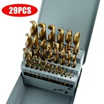 29PCS/SET Hss Drill Black Gold Multi-bits Twist Metal 1/16"-1/2". Fixed Price $24.89.