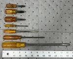 Vintage Oxwall Set Of 7X Regular Flat Blade Screwdriver Tool - Usa!. Fixed Price $39.95.
