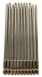 Eazypower #2 Robertson 6" Square Recess 1/4" Hex Bits 10 Pack. Fixed Price $17.99.