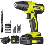 Snapfresh 20V Cordless Drill Set, 3/8" Power With Variable Speed, 21+.... Fixed Price $93.32.