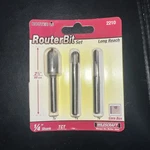 Milescraft Sign Jig Long Reach Router Bit Set 1/4" Shank. Fixed Price $24.99.