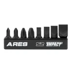 Ares 70013-8-PIECE S2 Steel Impact Driver Bit Set, Silver. Fixed Price $18.71.