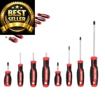 Craftsman Screwdriver Set, 8 Pc, Flat Head And Phillips Black, Red. Fixed Price $25.64.