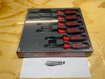 Snap-on Tools Usa New Red 6PC Soft Grip Mixed Screwdriver Set SGDX60BR. Fixed Price $199.95.